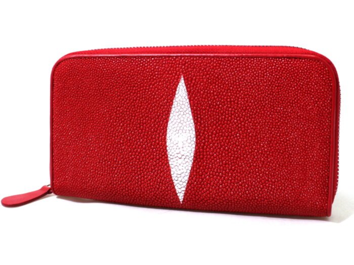 Кошелек женский из кожи ската ST 11 Fire Red 2