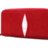 Кошелек женский из кожи ската ST 11 Fire Red 2
