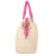Женская кожаная сумка LASKARA (ЛАСКАРА) LK-DS264-beige-raspbery