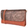 Женская кожаная сумка-клатч LASKARA (ЛАСКАРА) LK-DD220B-cognac-bronze