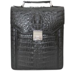 Сумка мужская из кожи крокодила (MZCM15-D Black) 