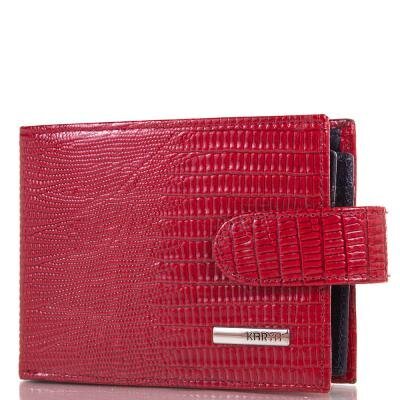 Визитница женская кожаная с отделением для купюр KARYA (КАРИЯ) SHI054-1LAZ