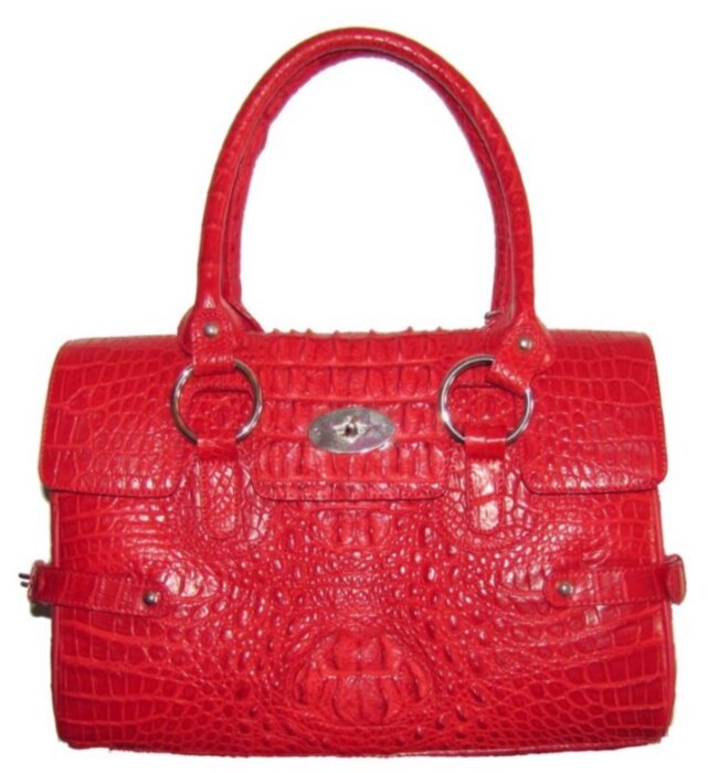Сумка из кожи крокодила   (BMA 729 Red) 