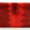 Купюрник из кожи змеи  (N -3413 red) 