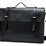 Мужской кожаный портфель Vintage 14646 кожаный Черный