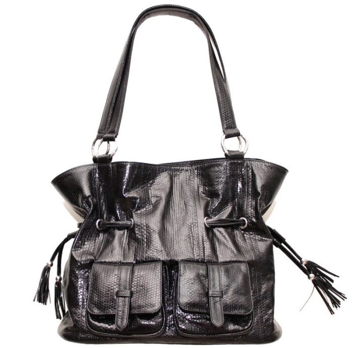 Сумка из кожи морской змеи (BSN101Black)