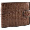 Портмоне из кожи крокодила (N ALM 100T Brown)  1 1