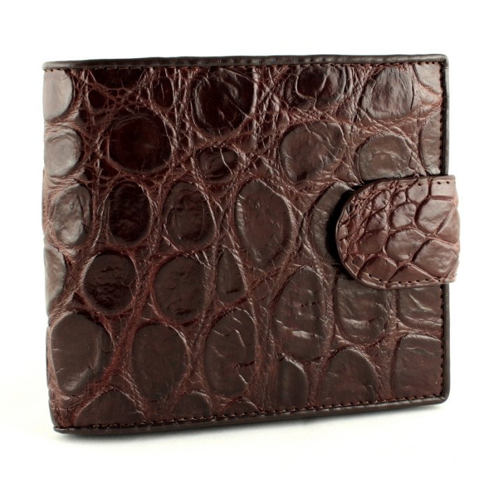 Портмоне из кожи крокодила (N ALM 98 brown) 