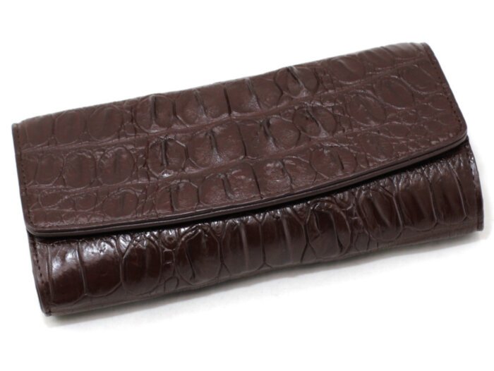 Кошелек женский из кожи крокодила (N1026T-03 Brown)