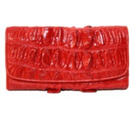 Женское портмоне из кожи крокодила (NPCM03BT red)
