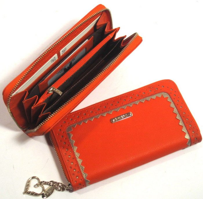Женский кошелек на молнии Bristan Vero (45-9701 orange)