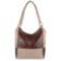 Женская кожаная сумка LASKARA (ЛАСКАРА) LK-DD212-brown-taupe-beig