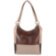 Женская кожаная сумка LASKARA (ЛАСКАРА) LK-DD212-brown-taupe-beig
