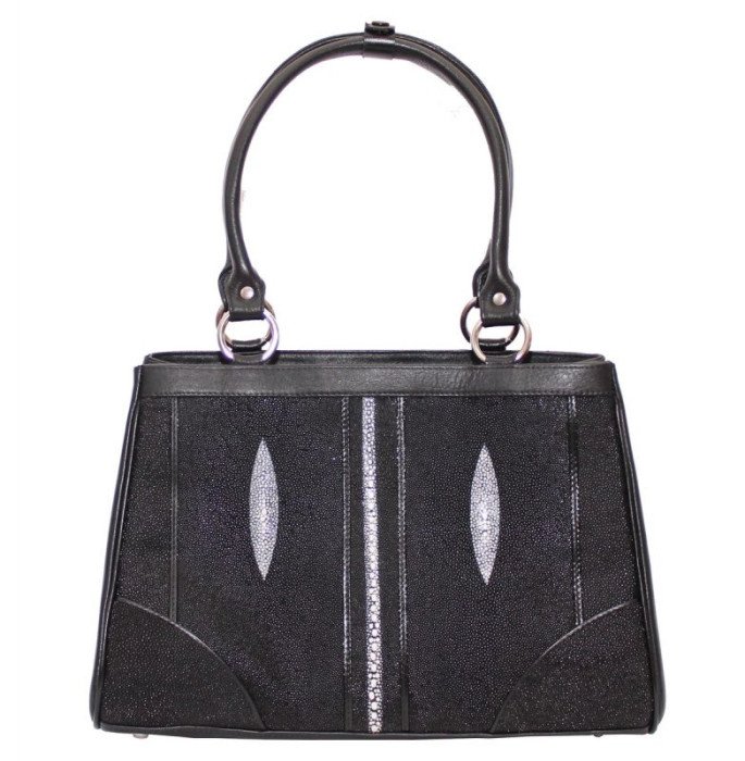 Сумка из кожи ската (A788Black)
