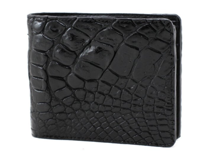 Кошелек мужской из кожи крокодила (NALM-3514 black)