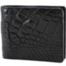 Кошелек мужской из кожи крокодила (NALM-3514 black)