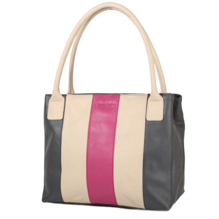 Женская кожаная сумка LASKARA (ЛАСКАРА) LK-DS270-khaki-beige-rasp