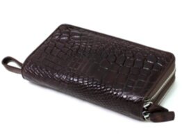 Ручная сумочка (клатч) из кожи крокодила (N MHB 15-2 Brown)
