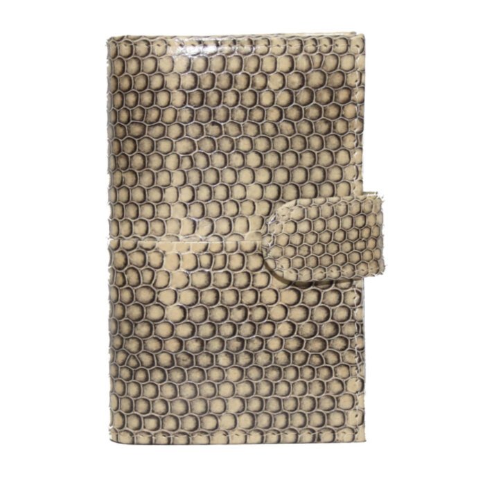 Визитница из кожи змеи (SNCH 18-1 Beige)