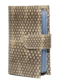 Визитница из кожи змеи (SNCH 18-1 Beige)