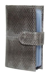 Визитница из кожи змеи (SNCH 18-1 Grey)
