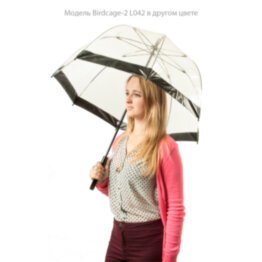 Зонт женский Fulton Birdcage-2 L042 Pink Polka (Розовый горох)