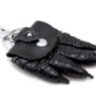 Брелок для ключей из кожи крокодила (KCL 96 Black)