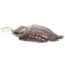 Брелок для ключей из кожи крокодила (KCL 96 Brown)