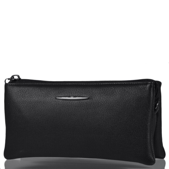 Борсетка мужская кожаная WANLIMA (ВАНЛИМА) W12027559205-black
