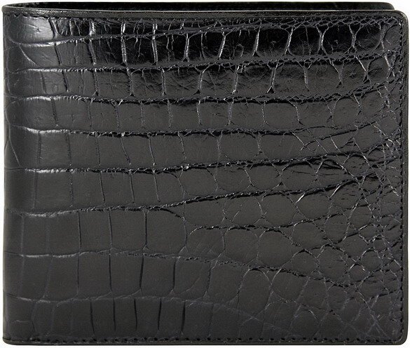 Кошелек мужской из кожи крокодила N ALM 03 EX Black
