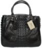 Сумка женская из кожи крокодила (ALH 709 Black) 