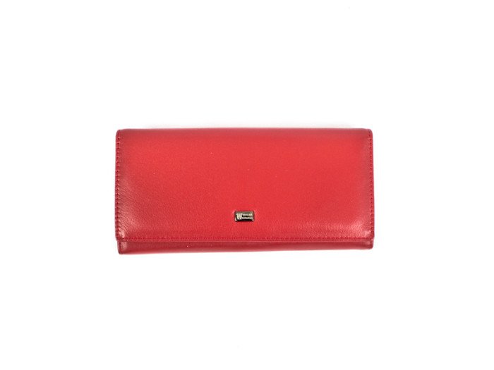 Кожаный женский кошелек WANLIMA (ВАНЛИМА) W50044075-red-Y