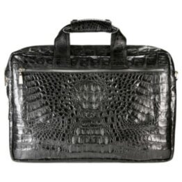 Сумка мужская из кожи крокодила (DCM58 Black) 