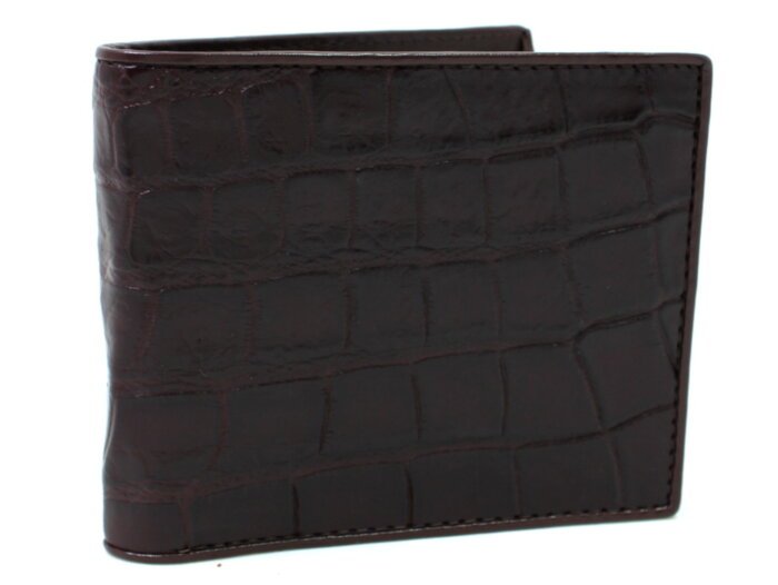 Кошелек мужской из кожи крокодила (N ALM 03  Brown)  