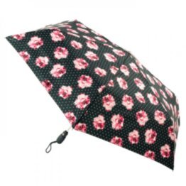 Зонт женский Fulton Open&Close Superslim-2 L711 Rosie Pin Spot (Розовые розы)