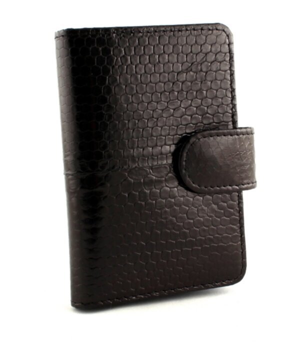 Визитница из кожи змеи (N-111Black)