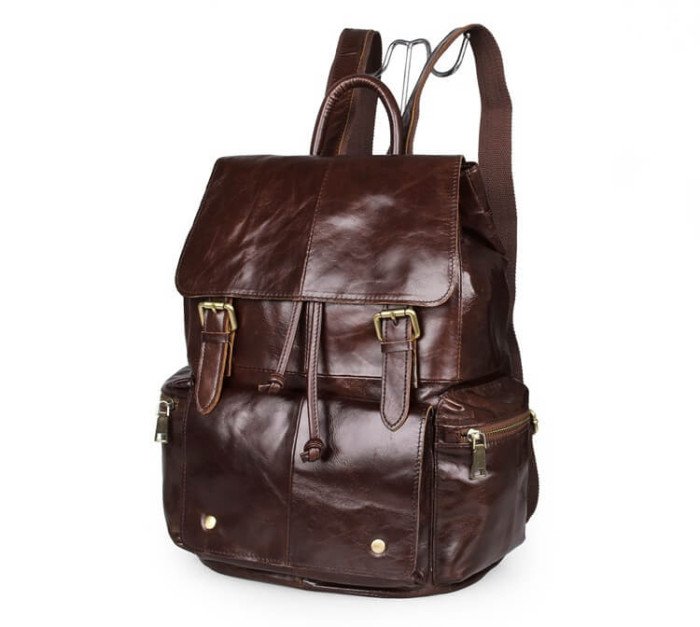 Рюкзак кожаный TIDING BAG 7249C