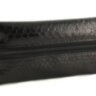 Ключница на  молниии  из кожи змеи (N-1211 Black) 