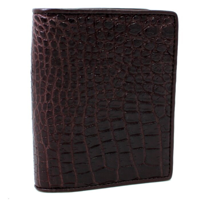 Кошелек из кожи крокодила (N ALM 06 B Brown) 