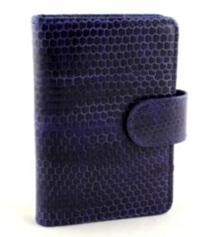 Визитница из кожи змеи (N-541dark blue) 