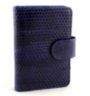 Визитница из кожи змеи (N-541dark blue) 