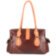 Женская кожаная повседневно-дорожная сумка LASKARA (ЛАСКАРА) LK-DM233-choco-cognac