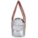 Женская кожаная повседневно-дорожная сумка LASKARA (ЛАСКАРА) LK-DM233-silver-brown
