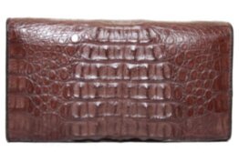 Женское портмоне из кожи крокодила ( PCM 03 H Brown)
