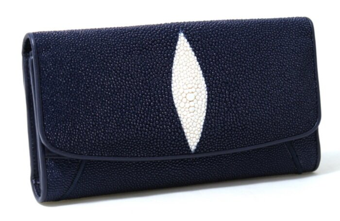 Кошелек женский из кожи ската N 70ST52 Blue