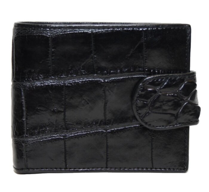 Портмоне из кожи крокодила (ALM 96 B black)