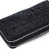 Кошелек-клатч CROCODILE LEATHER 18023 из натуральной кожи крокодила Черный