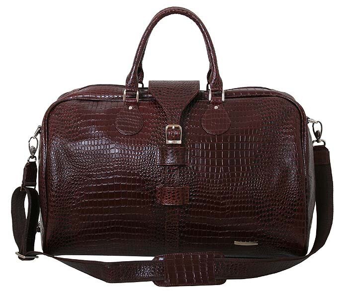 Дорожная сумка 36490B croco brown