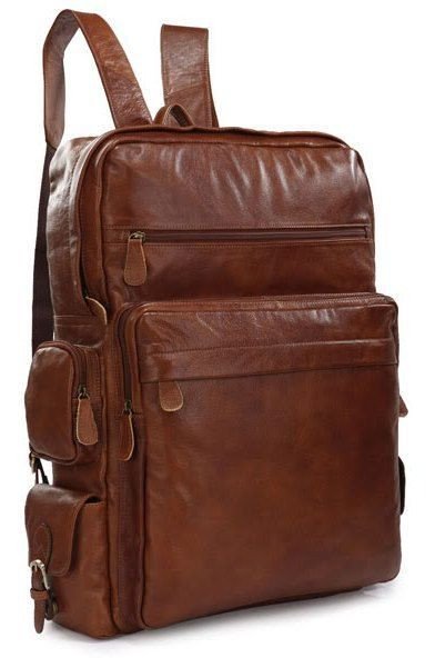 Рюкзак Vintage 14156 из кожи Коричневый
