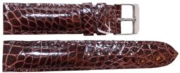 Ремешок для часов из кожи крокодила (ALWS 01 Brown)